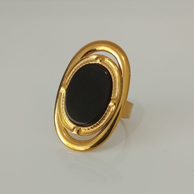Grace Black Ring